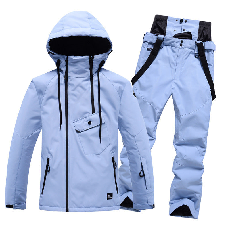 Solid Color Ski Suit For Men And Women