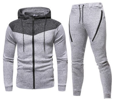 Men's Leisure And Comfortable Sports Patchwork Suit Sweater