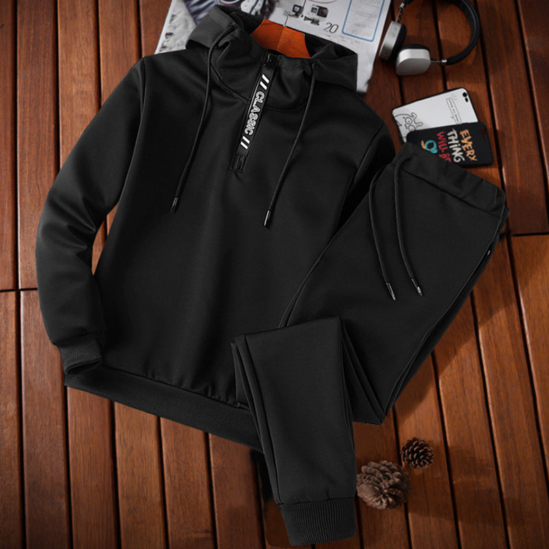 Men's Two-Piece Hooded Clothes Casual Sports