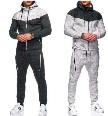 Men's Leisure And Comfortable Sports Patchwork Suit Sweater