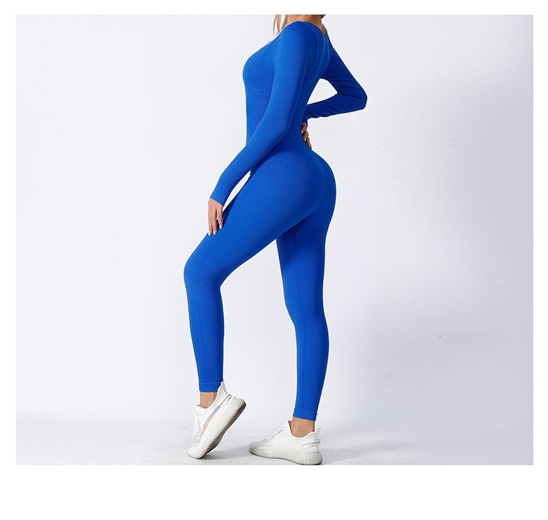 Seamless Yoga Jumpsuit Long Sleeve Autumn And Winter Rompers