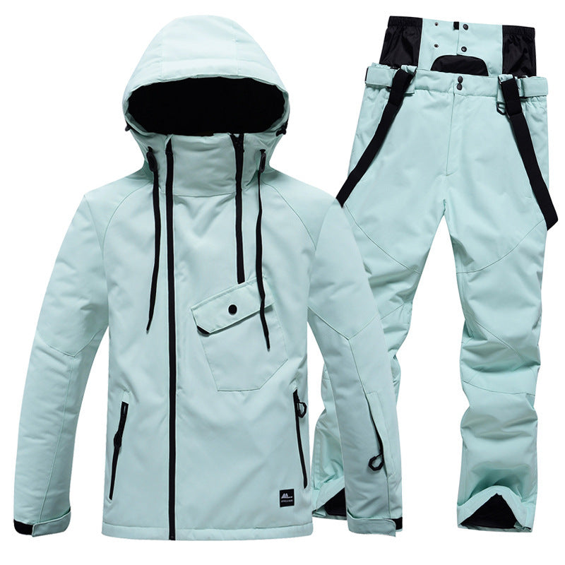 Solid Color Ski Suit For Men And Women