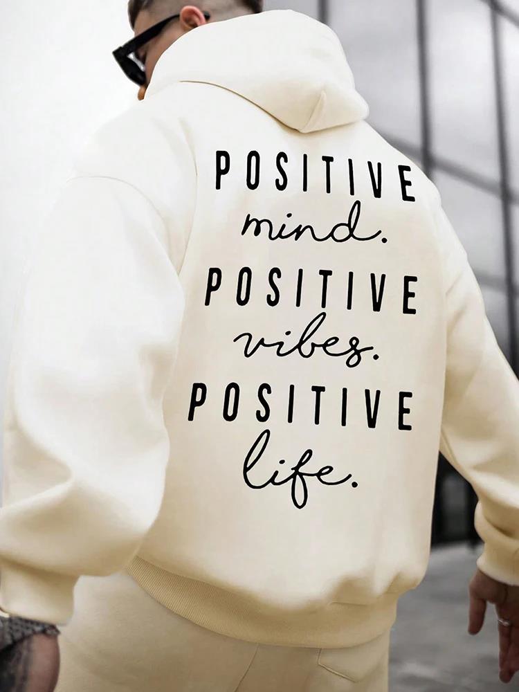 Fall Winter Fashion English Letter Print Hoodie