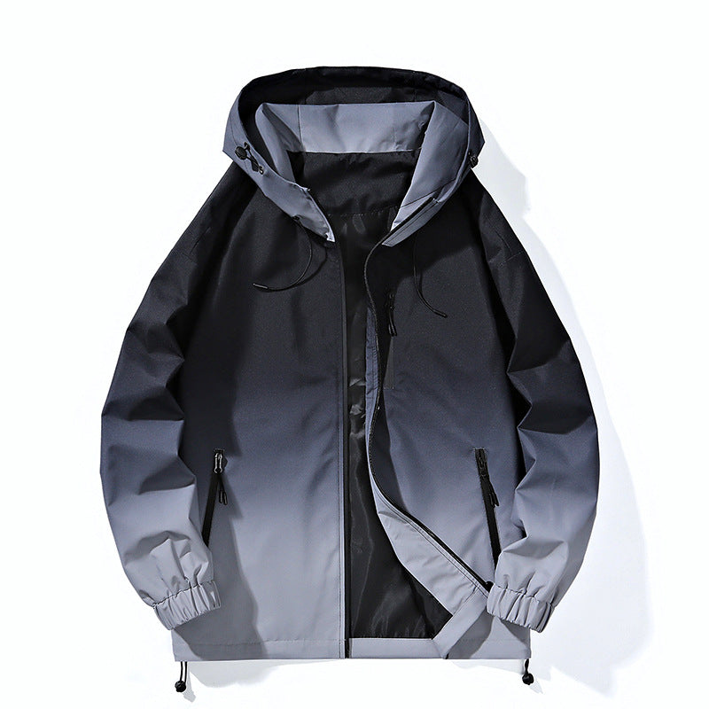 Coat Men's Jacket Early Autumn Leisure Cargo Men's Gradient Coat